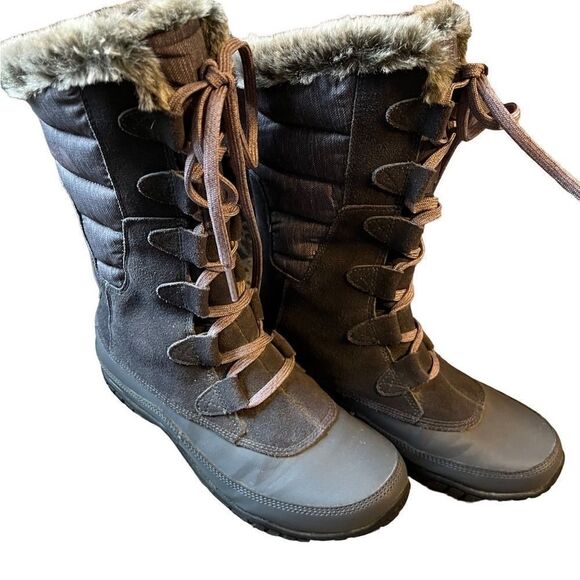 The North Face Women's Nuptse Pur-na Boot, size 7 , Iron Gate Grey/Quail Grey. - Picture 3 of 10